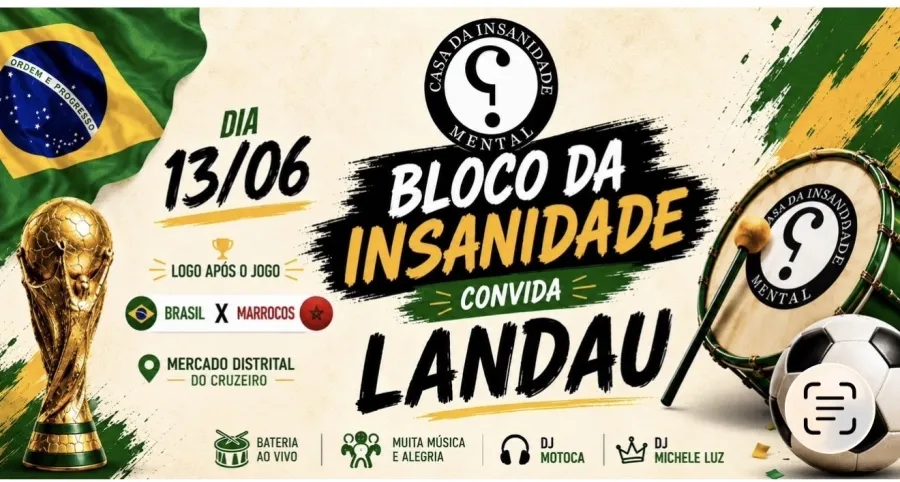 Bloco da Insanidade no Distrital na Copa — after pós-jogo