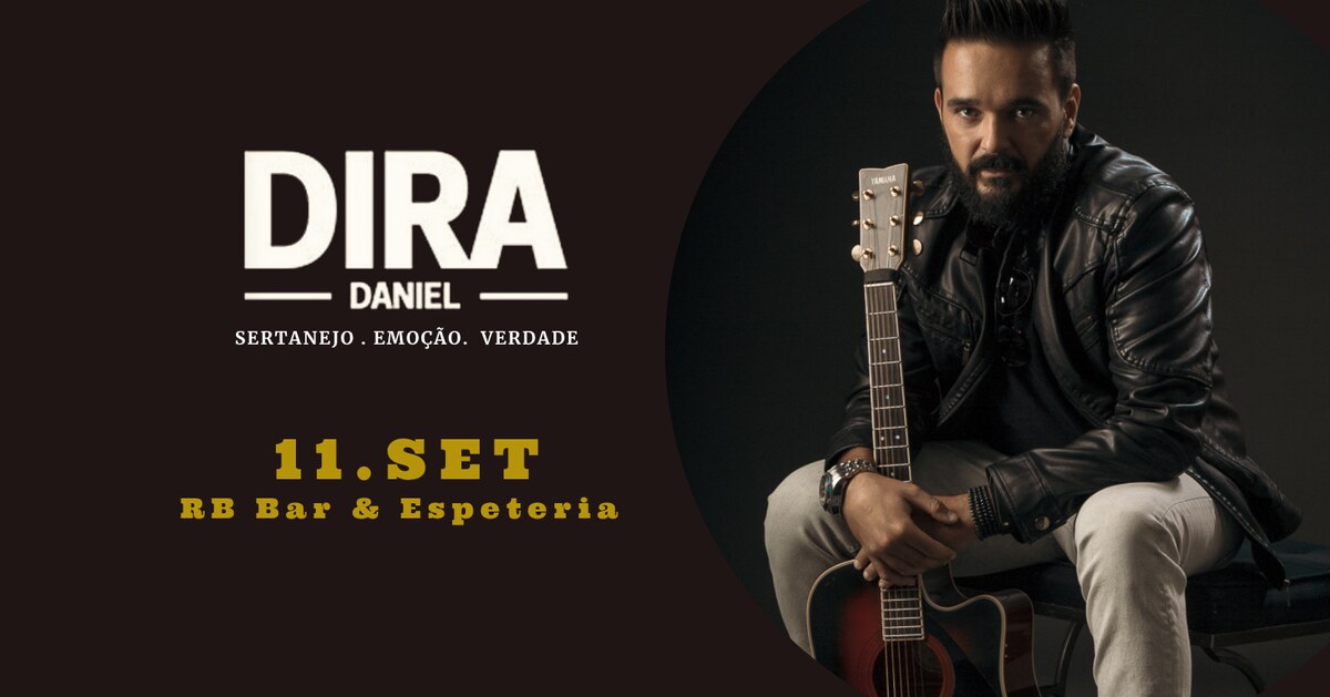 Dira Daniel ao vivo no RB Bar & Espeteria
