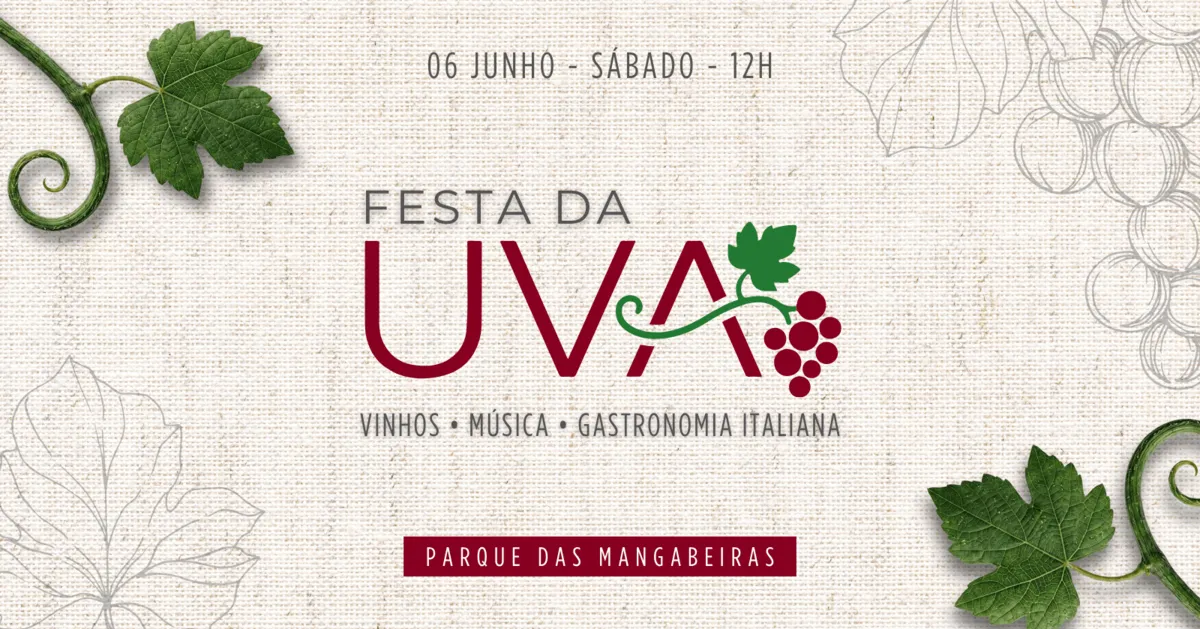 Festa da Uva 2026 — Manitu no Parque das Mangabeiras (06/06)