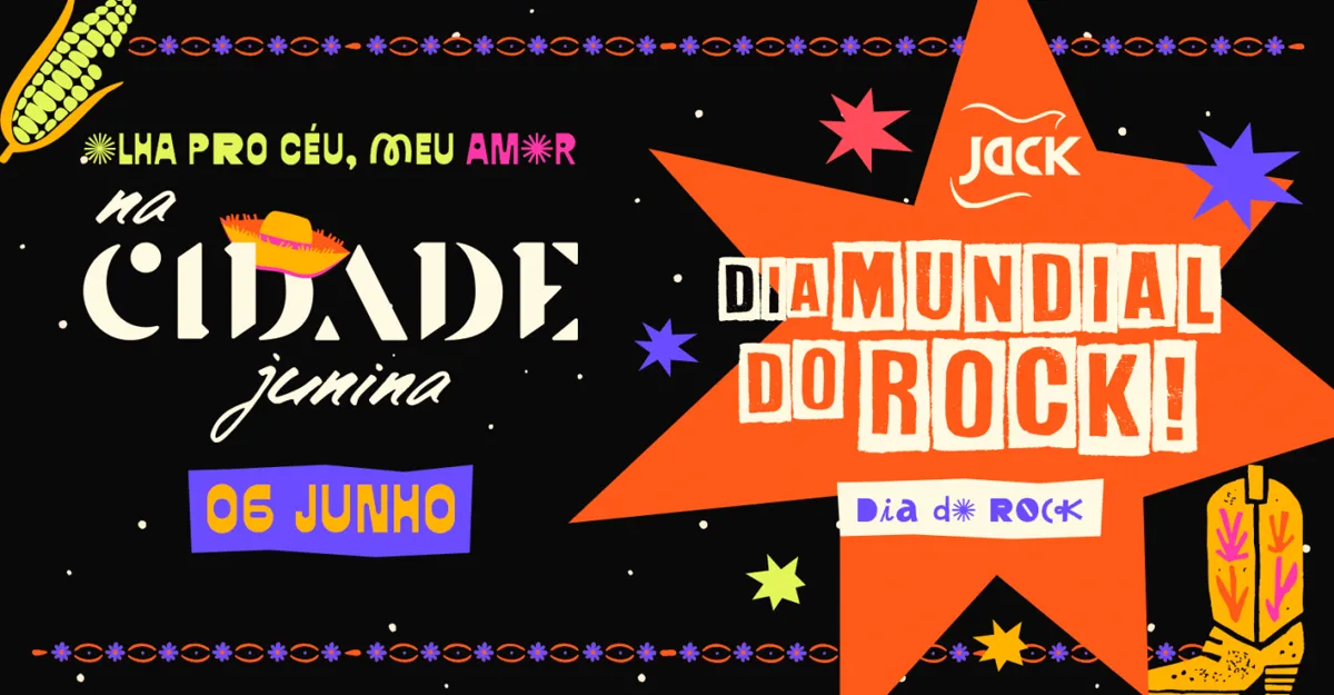 na Cidade Junina 06/06 — Dia do Rock