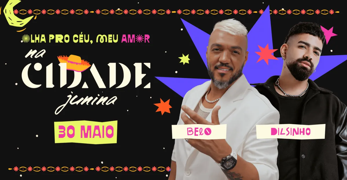 na Cidade Junina 30/05 — Belo + Dilsinho
