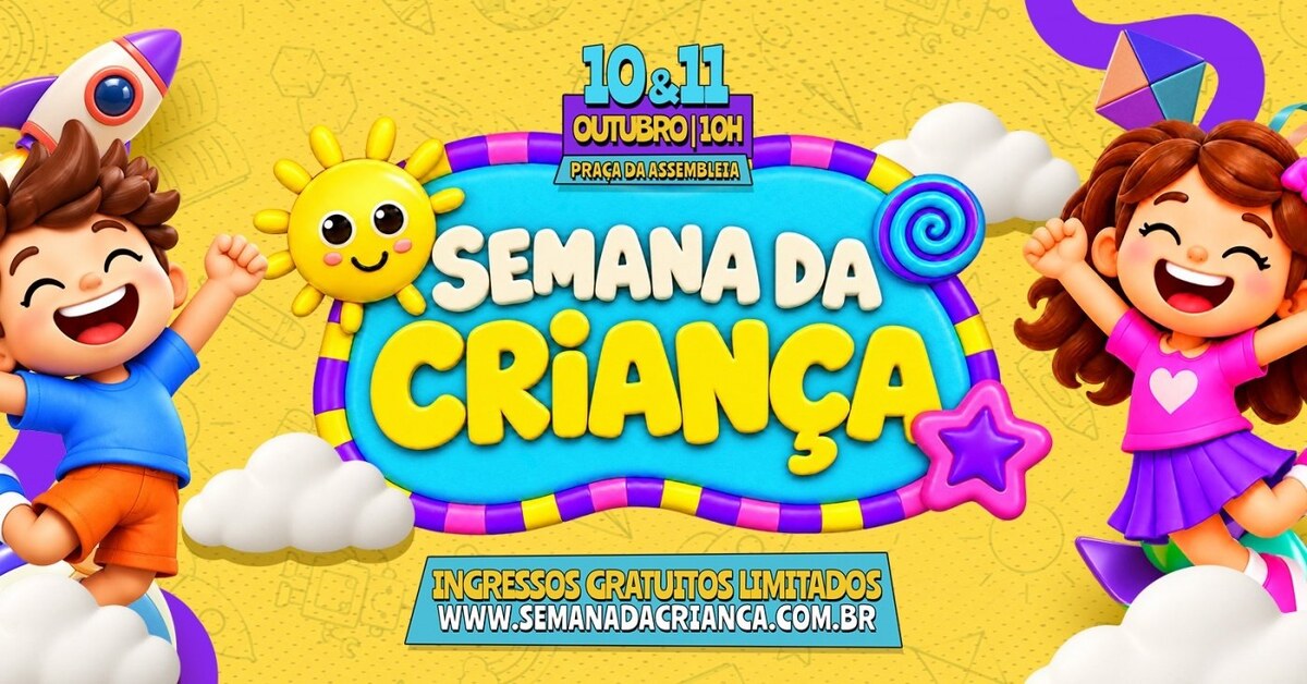 Semana da Criança gratuita na Praça da Assembleia tem Bloco Besourinhos