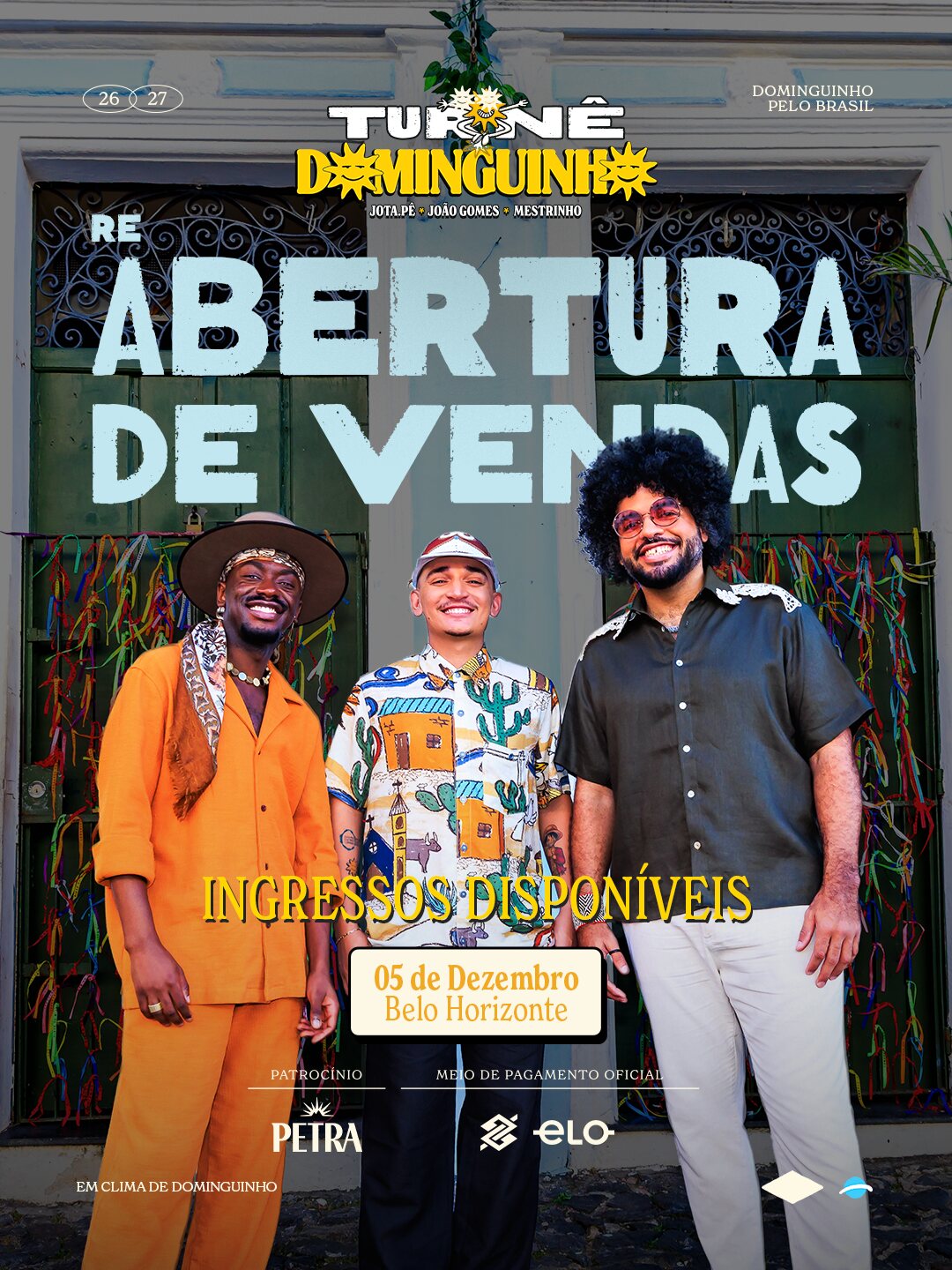 Turnê Dominguinho — João Gomes, Jota.pê e Mestrinho em BH