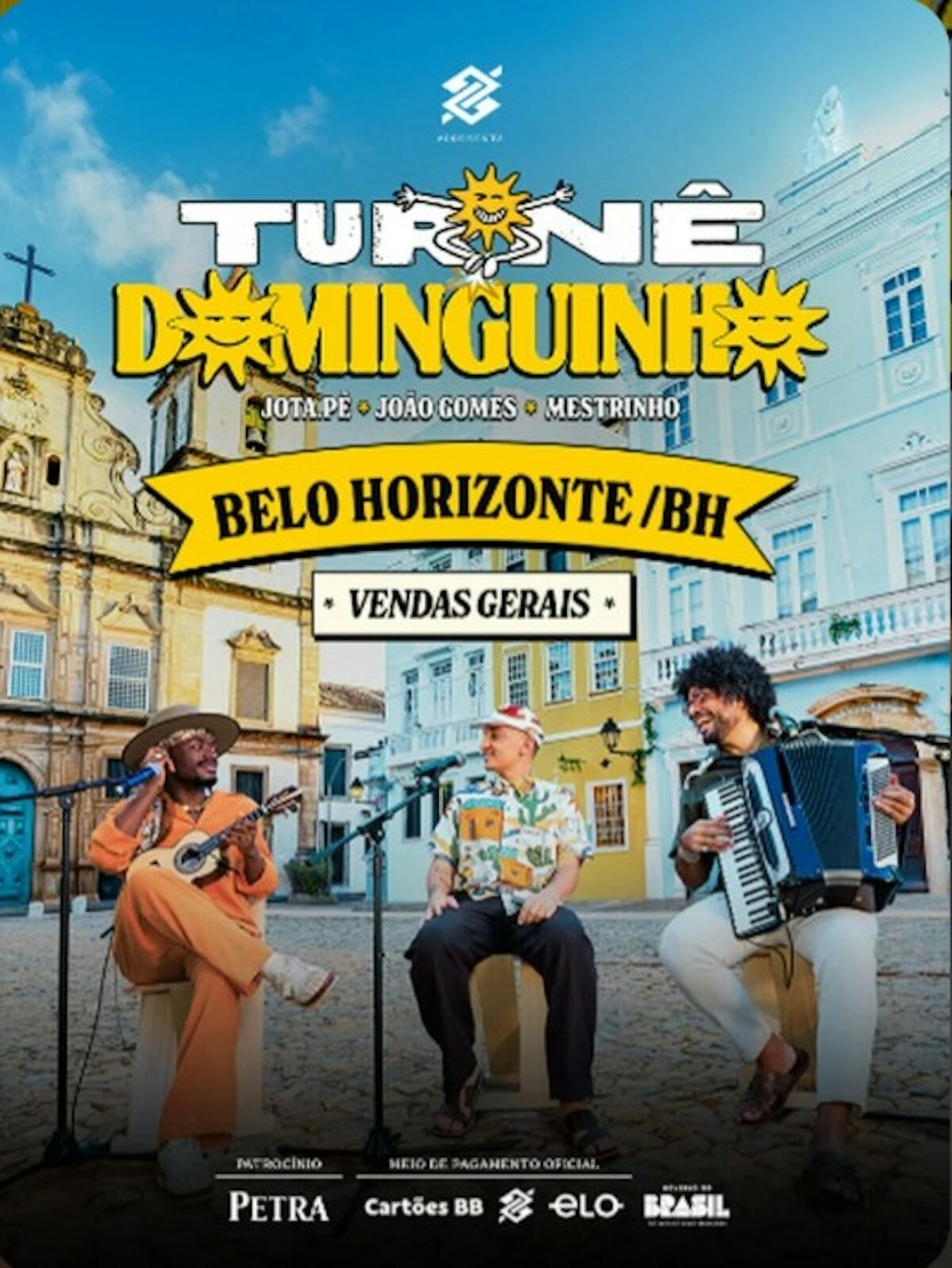 João Gomes, Jota.pê e Mestrinho trazem a Turnê Dominguinho pra BH