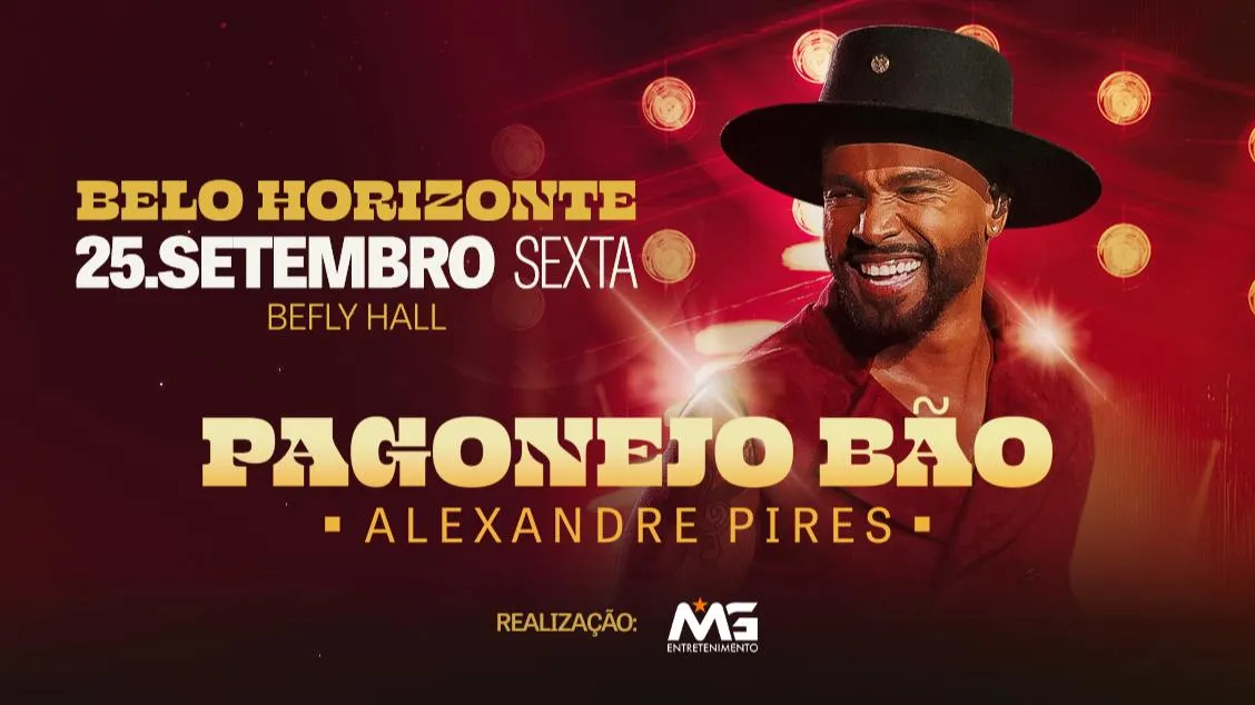 Alexandre Pires apresenta Pagonejo Bão na BeFly Hall em setembro de 2026