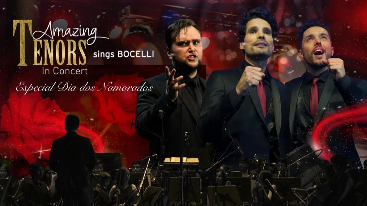 Amazing Tenors em BH: concerto erudito no Palácio das Artes em 12/06/2026