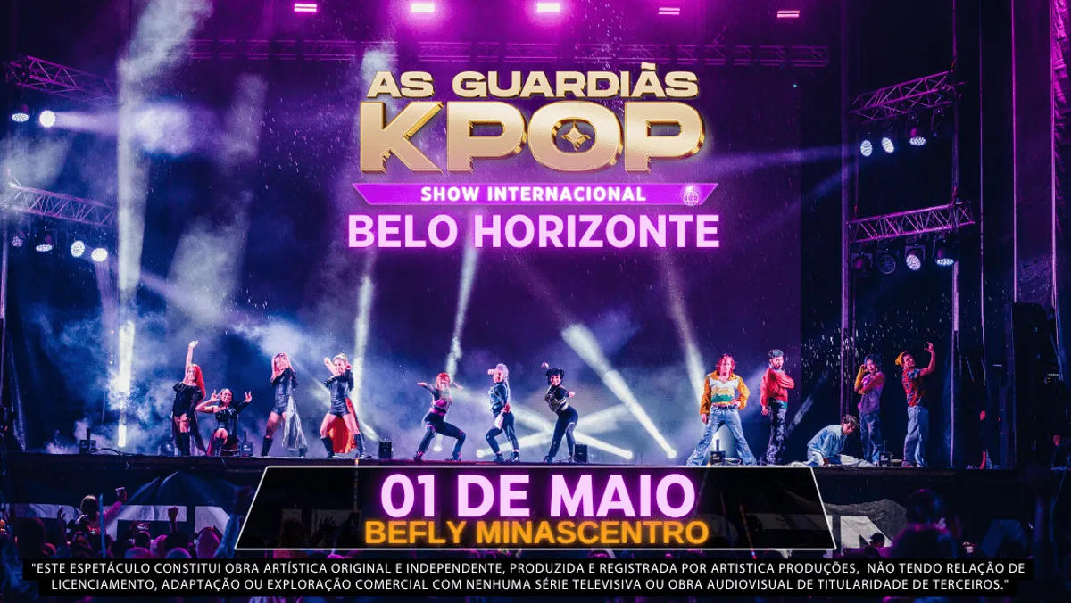 As Guardiãs Kpop em BH: espetáculo internacional chega ao BeFly Minascentro em 01/05/2026