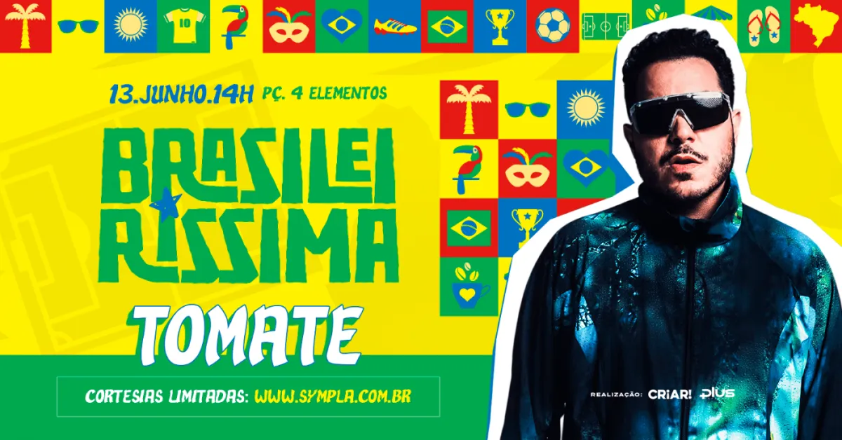 Brasileiríssima na Copa Tomate: festa de música brasileira em BH