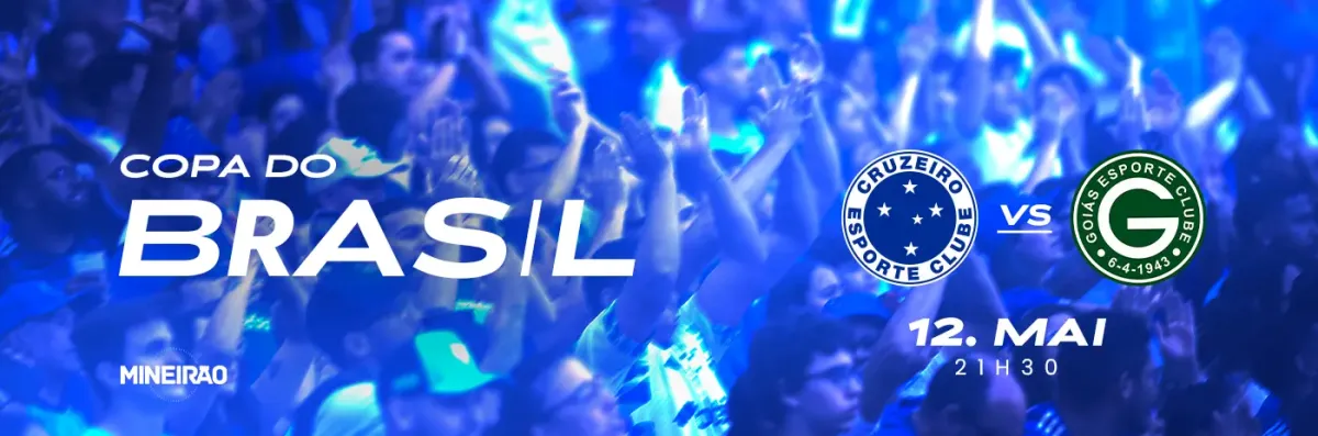 Cruzeiro x Goiás pela Copa do Brasil no Mineirão