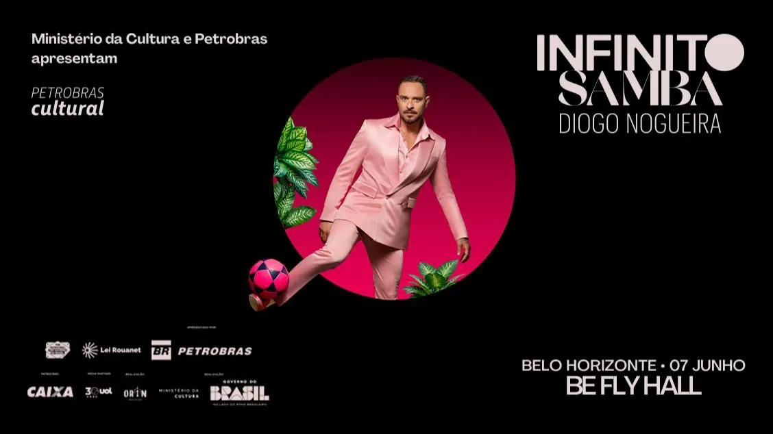 Diogo Nogueira traz Infinito Samba ao BeFly Hall em junho