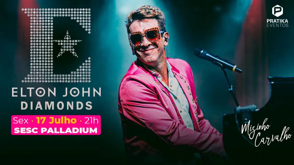 Elton John Diamonds chega ao Sesc Palladium em BH em julho de 2026