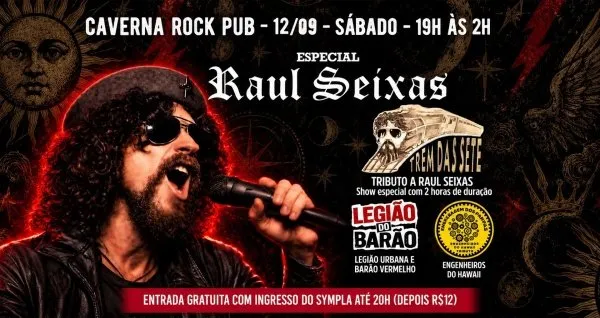 Especial Raul Seixas em BH: Trem das Sete faz show de 2 horas no Caverna Rock Pub