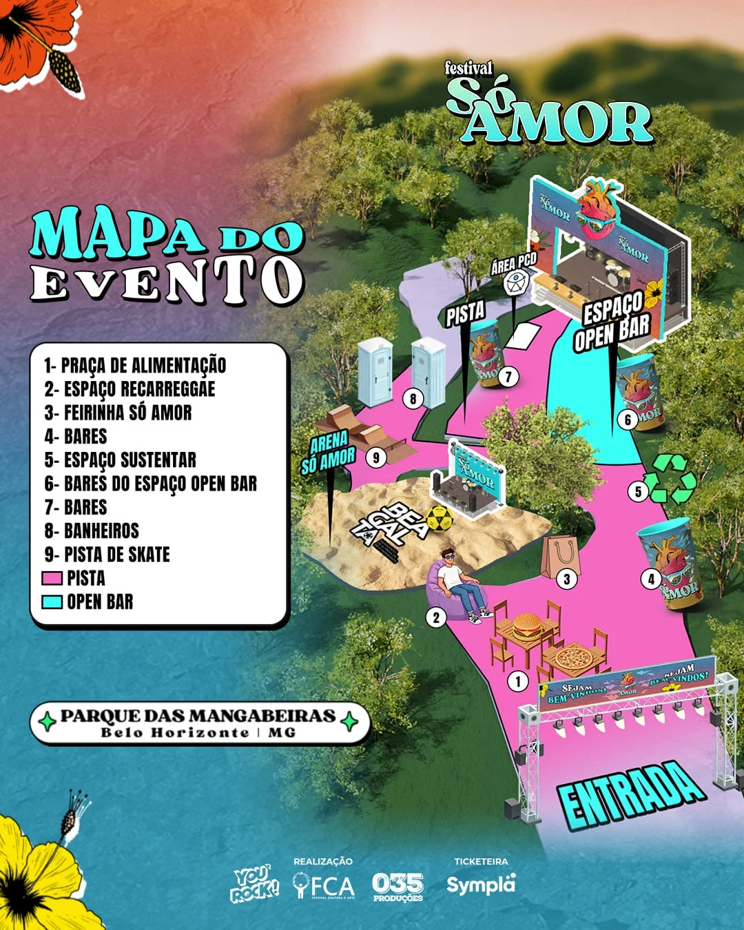 Festival Só Amor 2026: Criolo, Maneva e Mart'nália no Parque das Mangabeiras nesta sexta