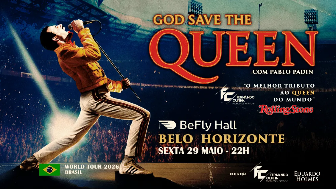 God Save The Queen retorna ao BeFly Hall em maio de 2026