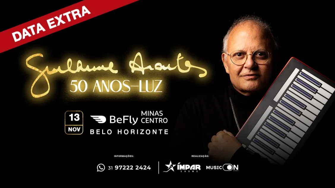 Guilherme Arantes volta a BH com show '50 Anos-Luz II' em novembro
