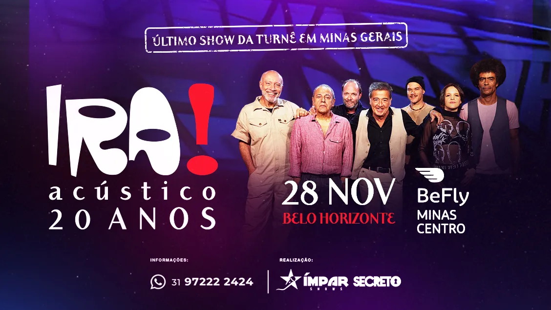 IRA! Acústico 20 Anos em BH: reviva o clássico MTV
