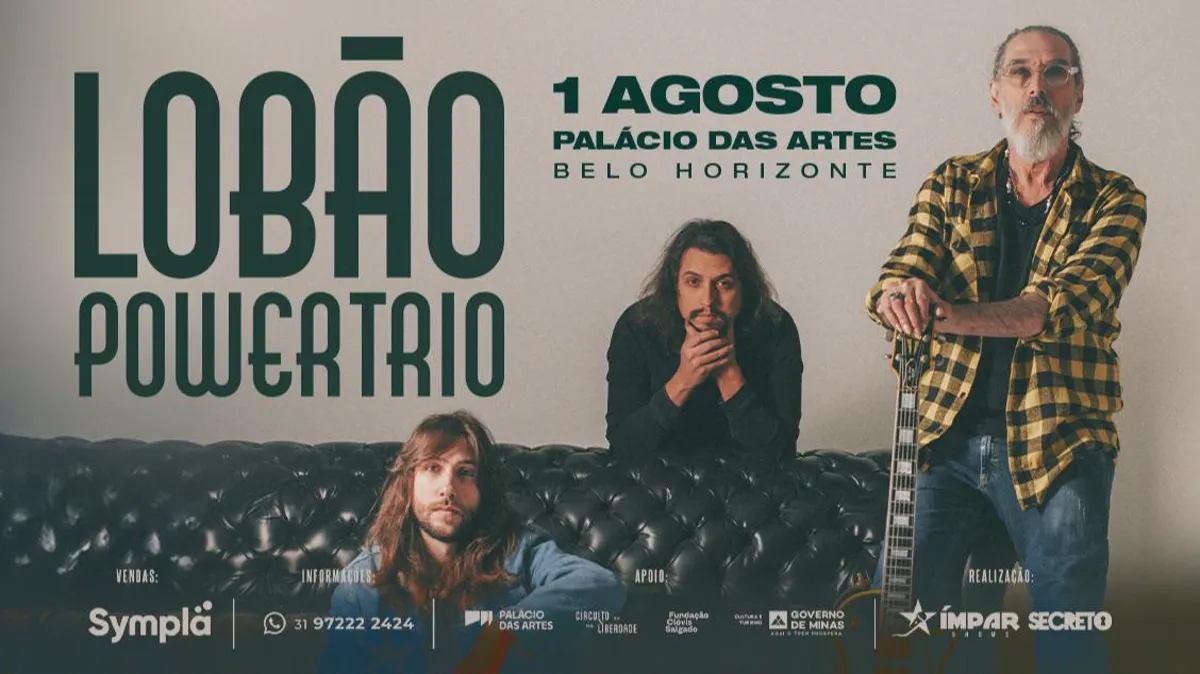 Lobão em BH: ícone do rock nacional no Palácio das Artes em 01/08/2026