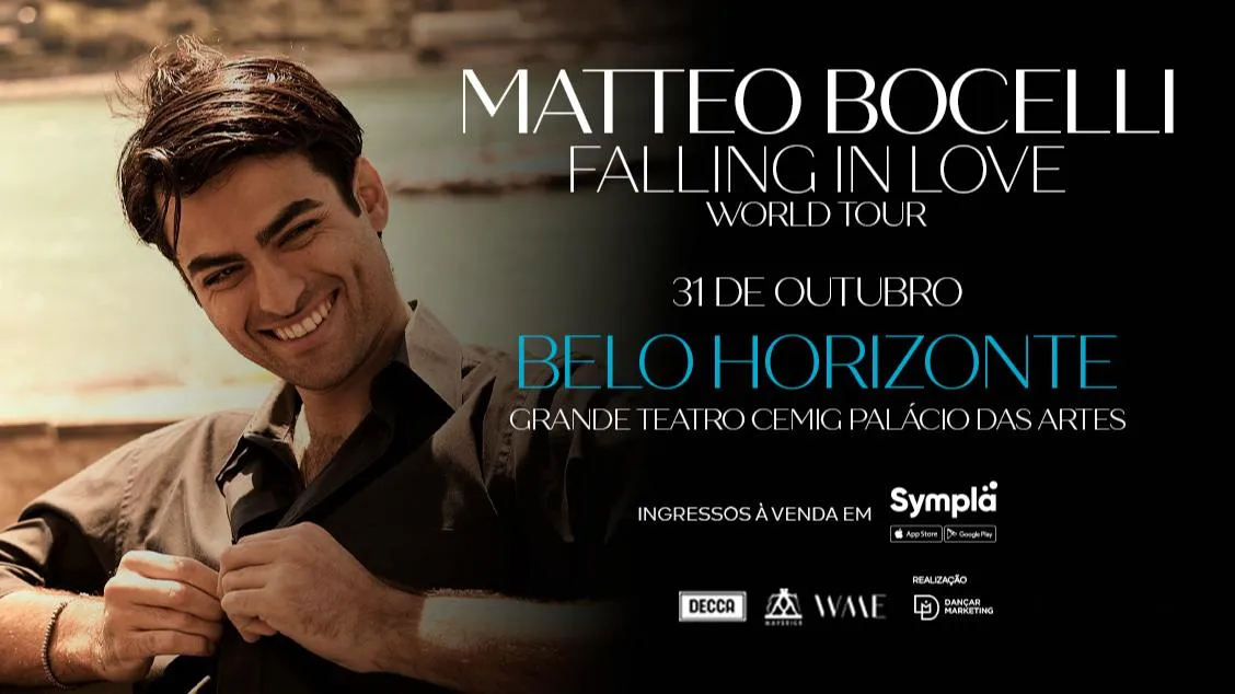 Matteo Bocelli traz 'Falling in Love' ao Palácio das Artes em BH