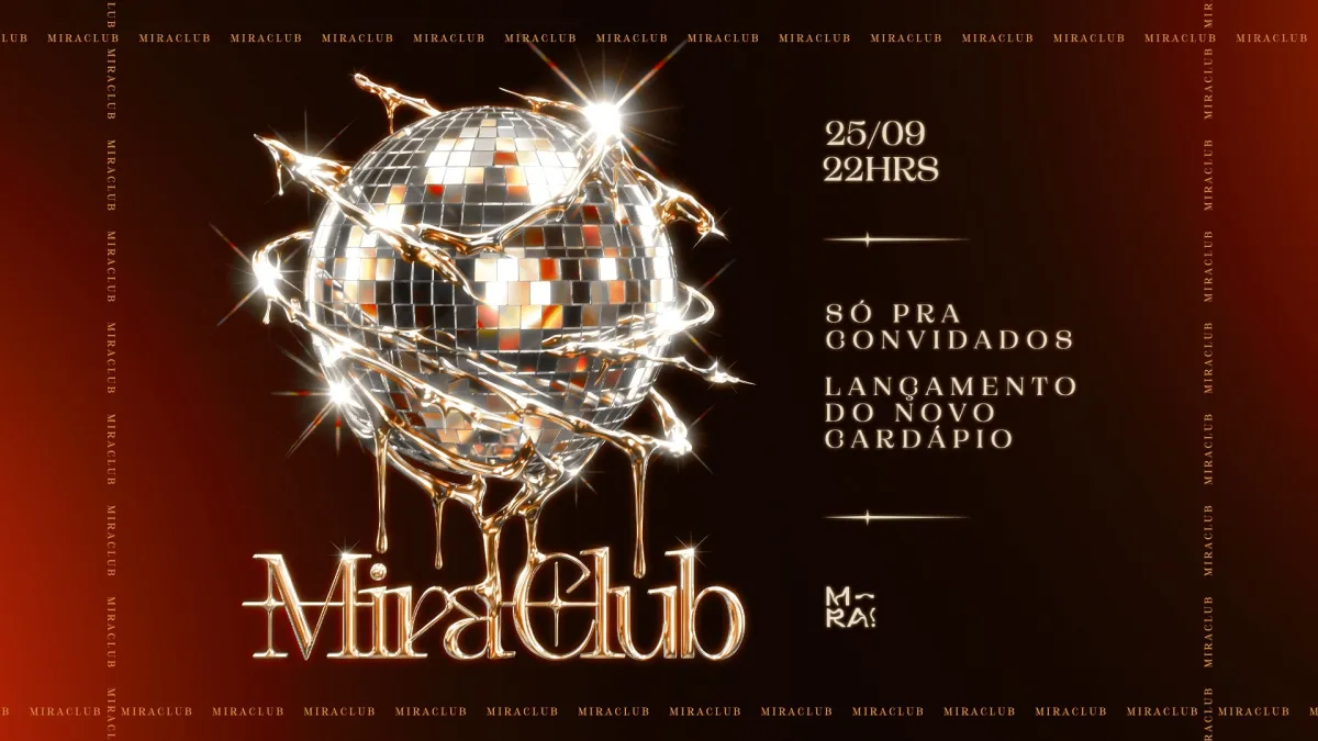 Mira Club no Mira! Centro Cultural em BH — 25 de setembro de 2026
