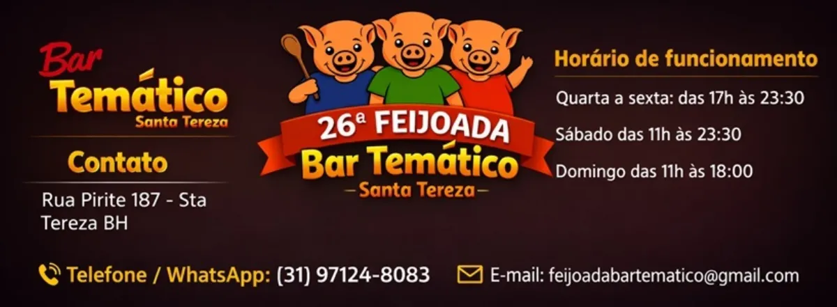 Feijoada que atrai o Brasil chega à 26ª edição em Santa Tereza