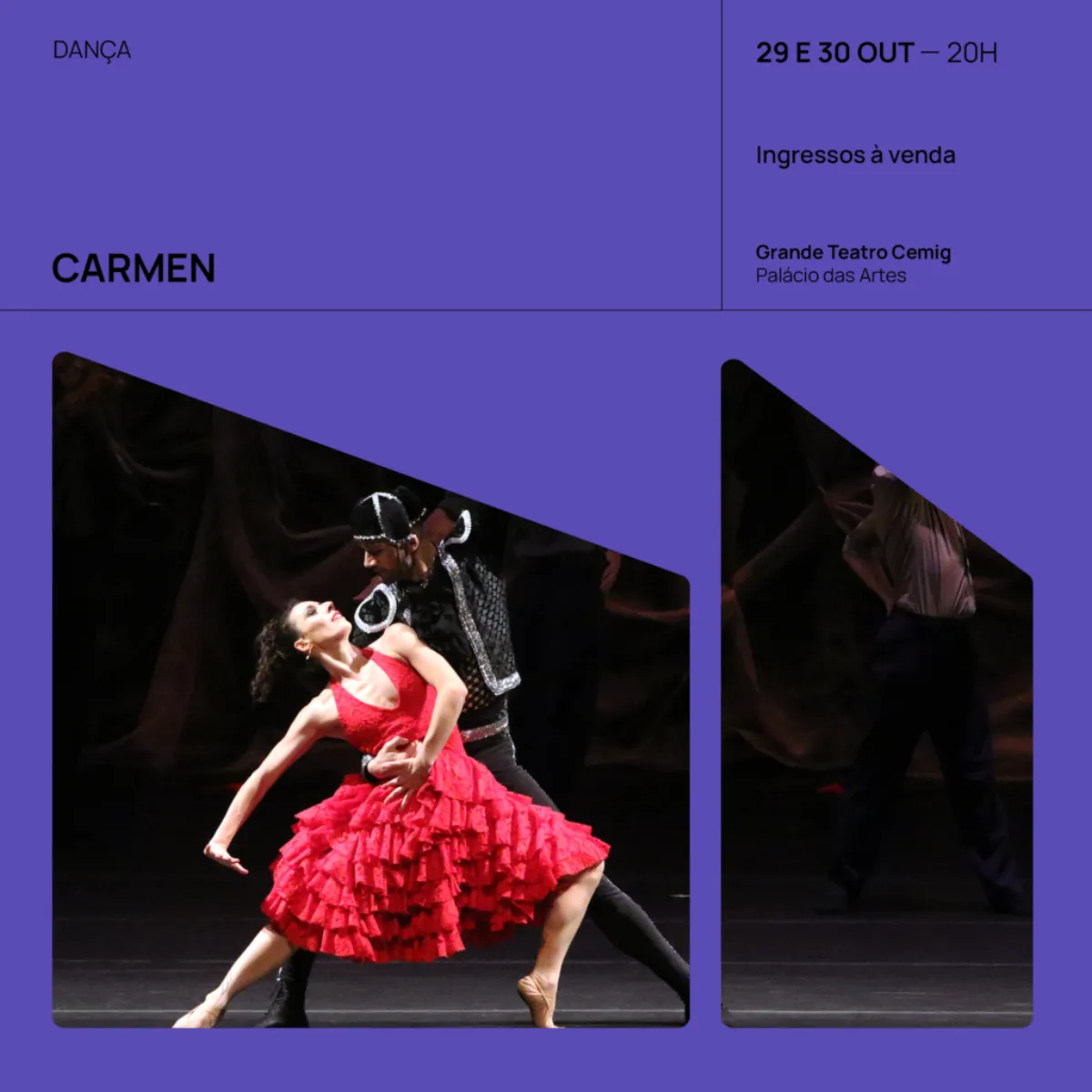 Cia de Dança Palácio das Artes apresenta Carmen nos dias 29 e 30