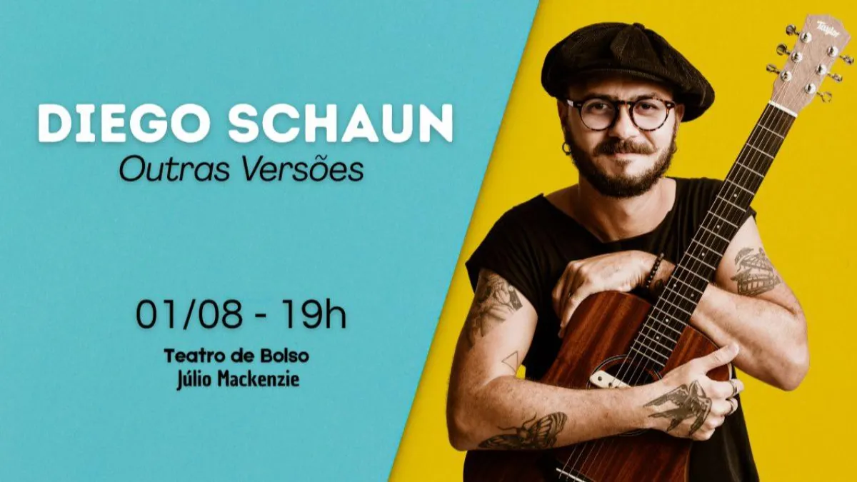 Diego Schaun: Outras Versões no Sesc Palladium em BH — 1º de agosto de 2026