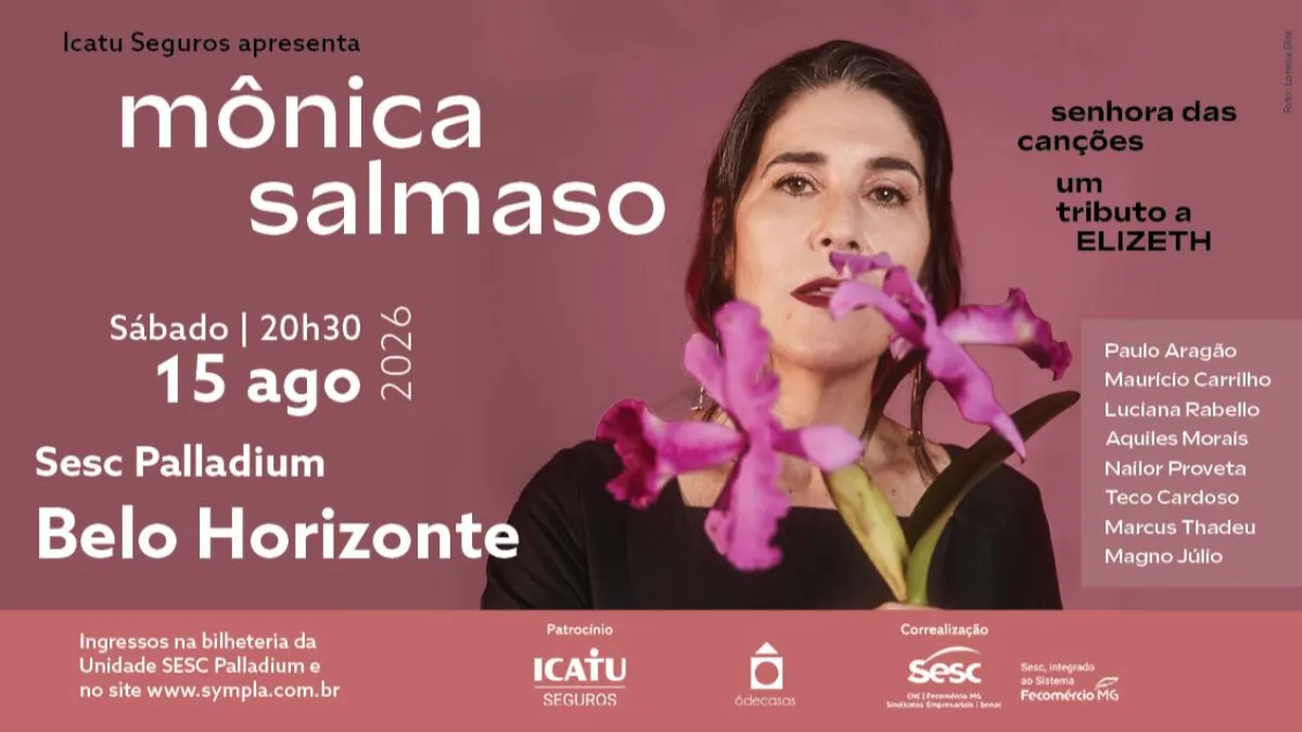 Mônica Salmaso - Senhora das Canções no Sesc Palladium em BH