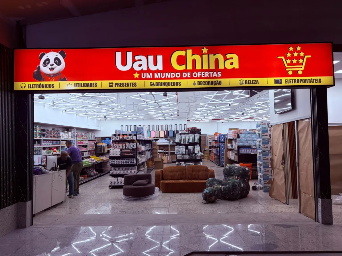Megaloja Uai China inaugura no Centro com 50 mil produtos