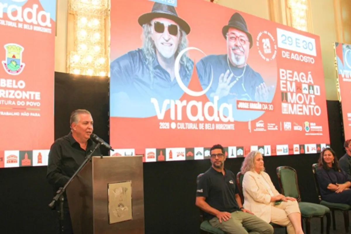 Virada Cultural 2026: BH ganha 24h de festa gratuita com Alceu e Jorge