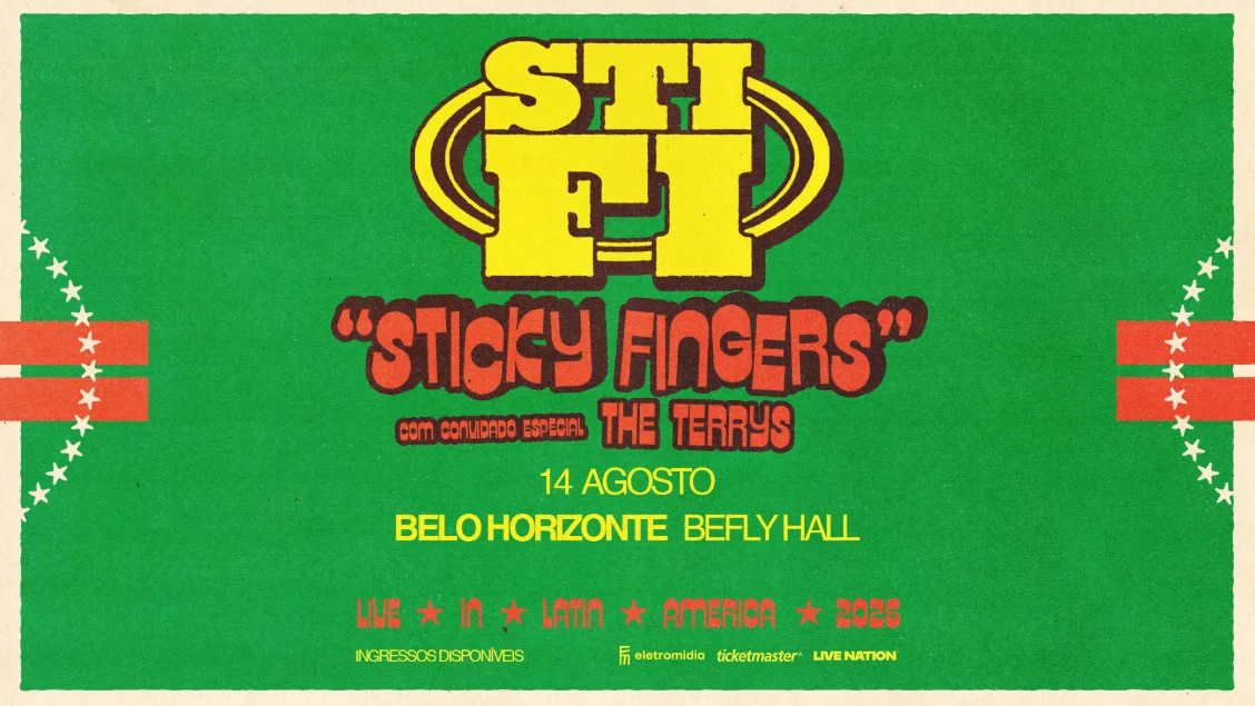 Sticky Fingers desembarca em BH em agosto para show no Arena Hall