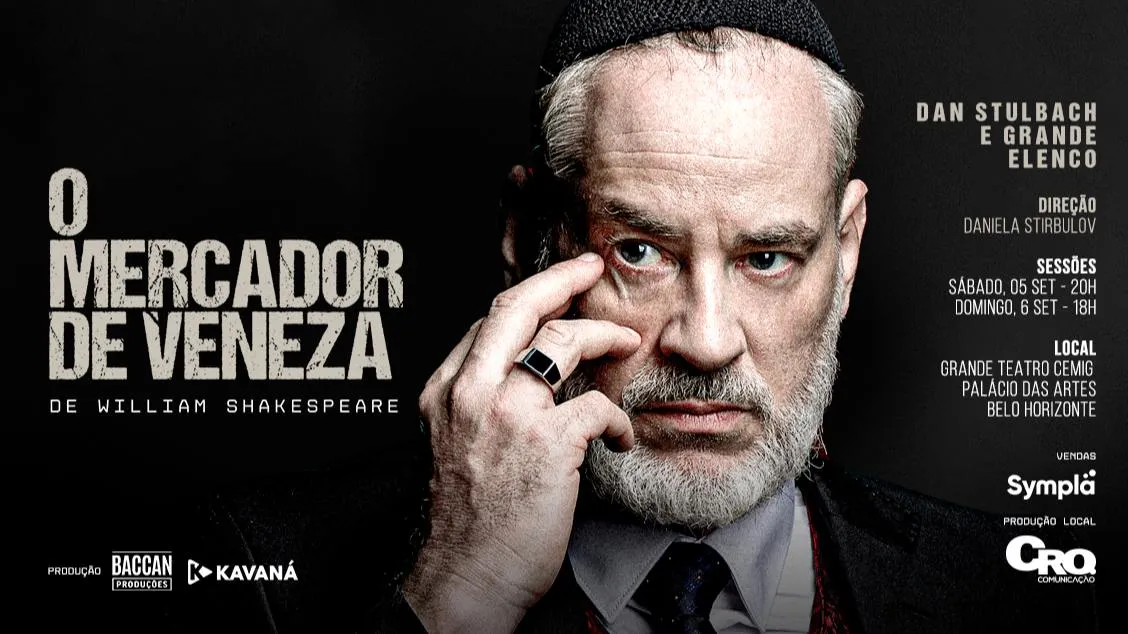O Mercador de Veneza no Palácio das Artes em 2026 — Um Clássico de Shakespeare em BH
