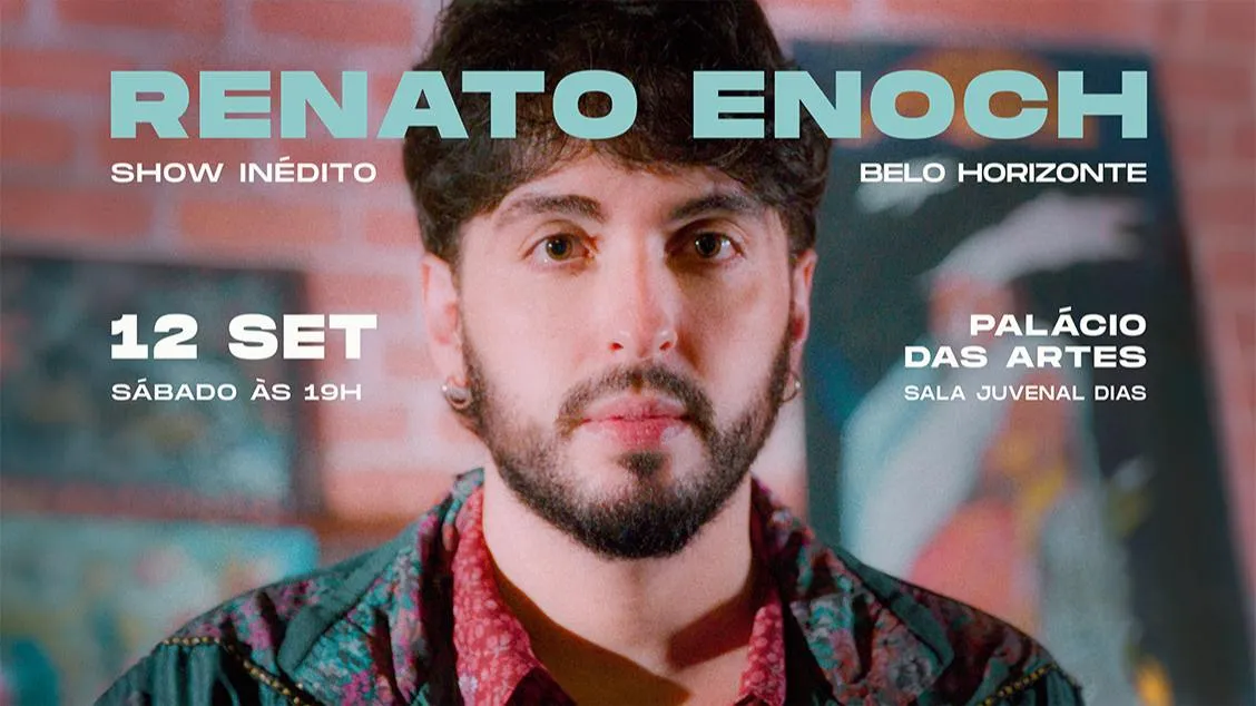 Renato Enoch no Palácio das Artes em setembro de 2026