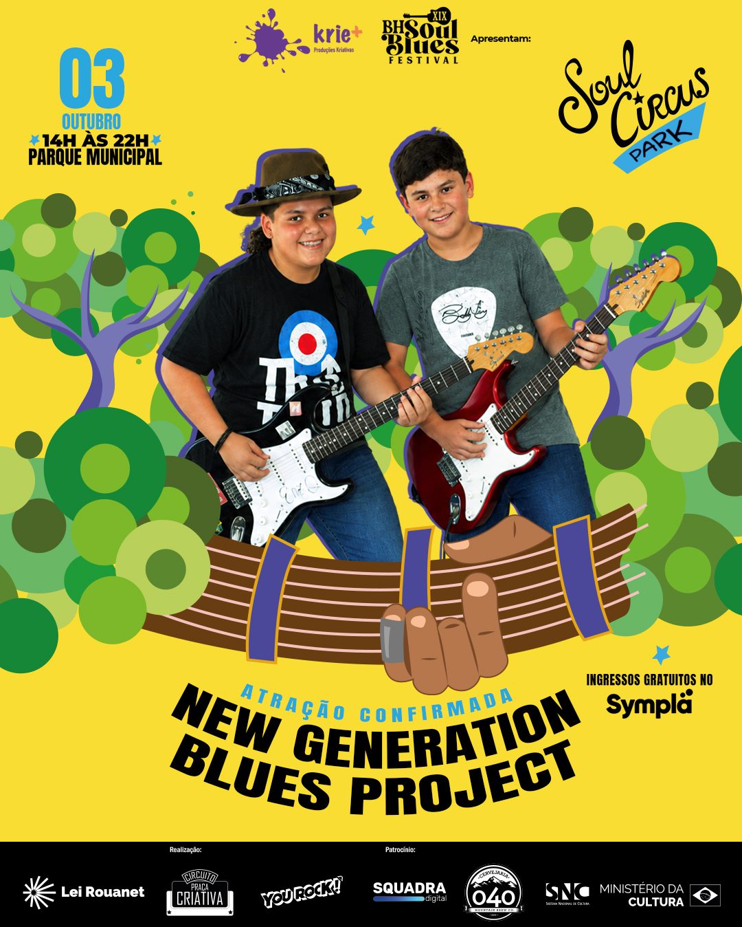 New Generation Blues Project revela jovens talentos no Soul Circus Park