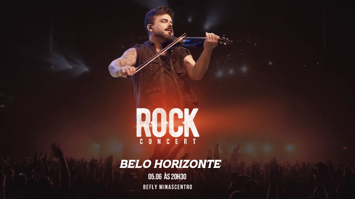 Rock Concert Luciano Reis em BH: clássicos do rock no BeFly Minascentro em 05/06/2026