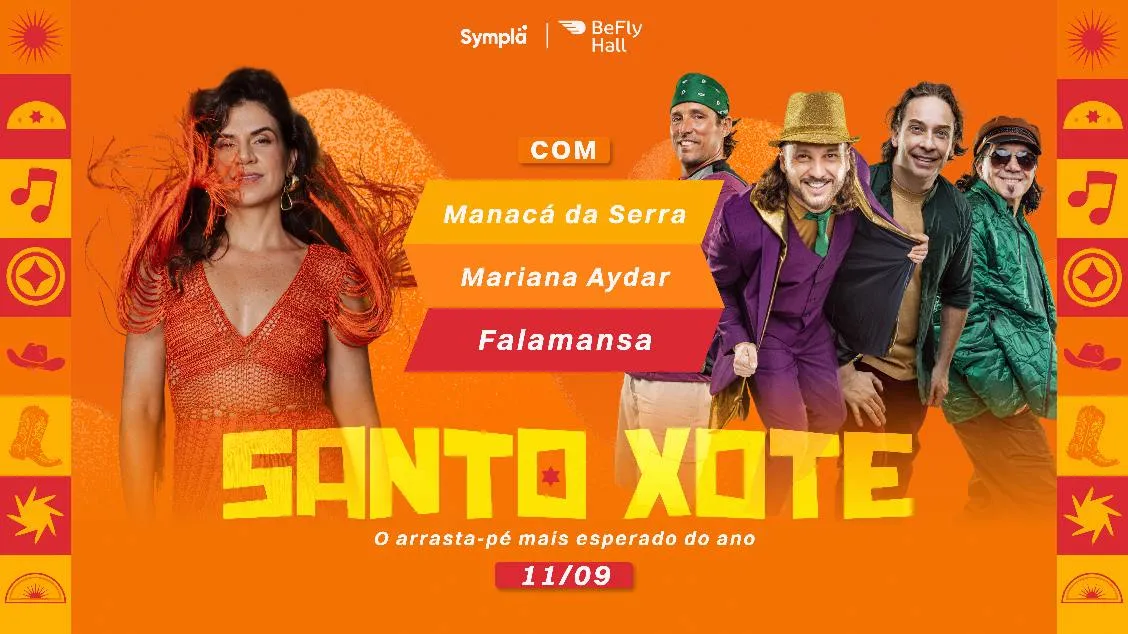 Santo Xote 2026: Festival de Forró e Música Brasileira no BeFly Hall