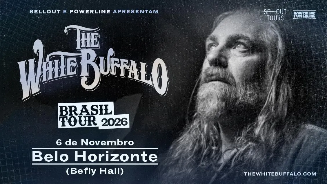 The White Buffalo retorna a BH em novembro de 2026 na BeFly Hall