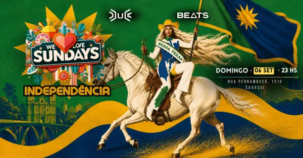 We Love Sundays Véspera de Feriado no DDuck DClub em BH — Setembro 2026