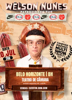 Wêlson Nunes no Cine Theatro Brasil Vallourec em julho de 2026