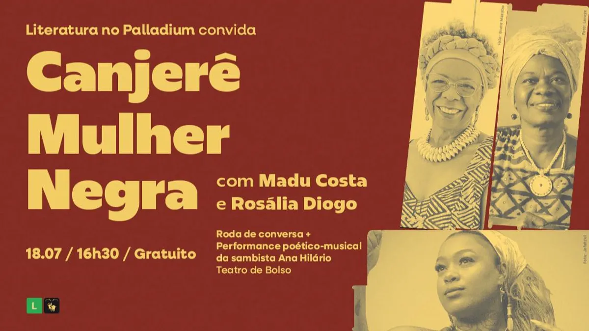 LITERATURA NO PALLADIUM CONVIDA: INSTITUTO CULTURAL CASARÃO DAS ARTES NEGRAS – CANJERÊ MULHER NEGRA