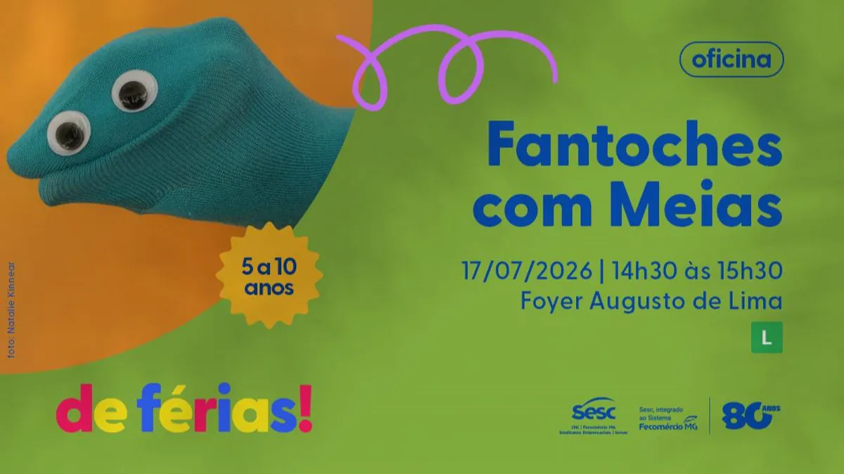 DE FÉRIAS – BORA BRINCAR: OFICINA DE FANTOCHES COM MEIAS