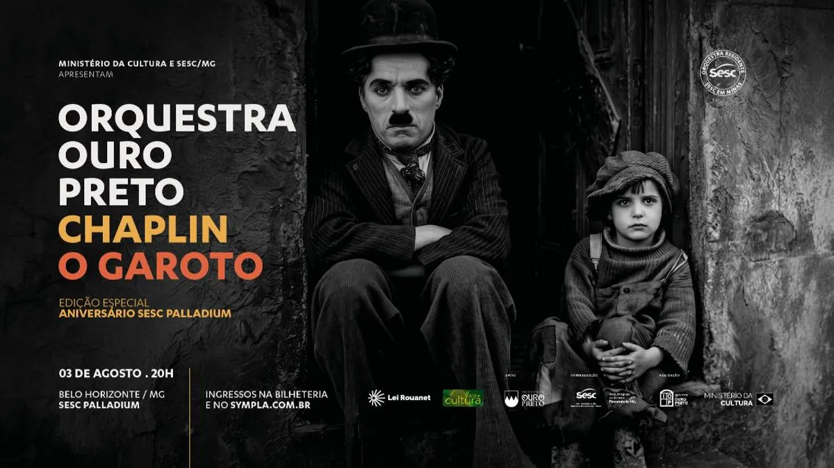 ORQUESTRA OURO PRETO APRESENTA “O GAROTO”, DE CHAPLIN