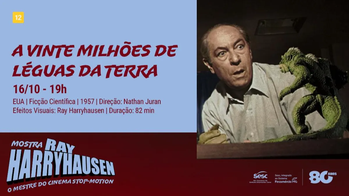 MOSTRA RAY HARRYHAUSEN – O MESTRE DO CINEMA STOP-MOTION: A VINTE MILHÕES DE LÉGUAS DA TERRA