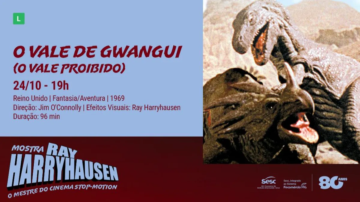 MOSTRA RAY HARRYHAUSEN – O MESTRE DO CINEMA STOP-MOTION: O VALE DE GWANGUI (O VALE PROIBIDO)
