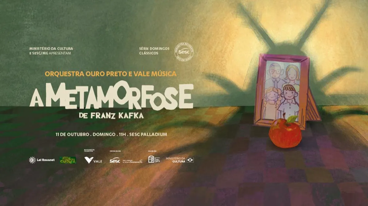 ORQUESTRA OURO PRETO E VALE MÚSICA: A METAMORFOSE, DE KAFKA