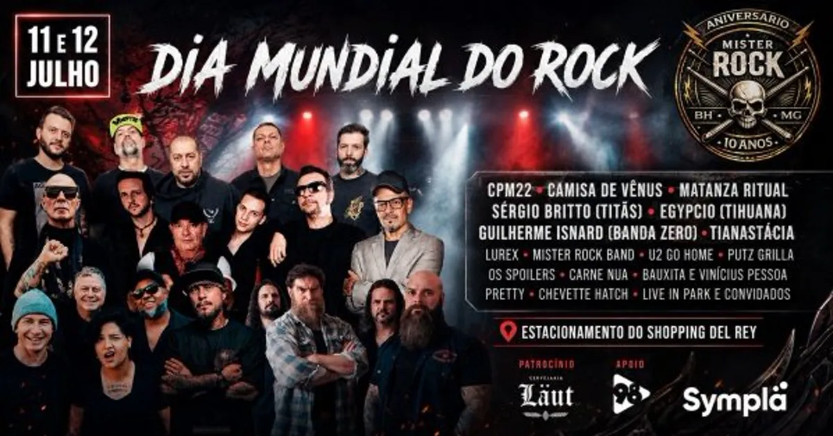 Dia Mundial Do Rock Cpm 22 Camisa De Venus Matanza Tianastacia Sergio Britto Titas E Mais