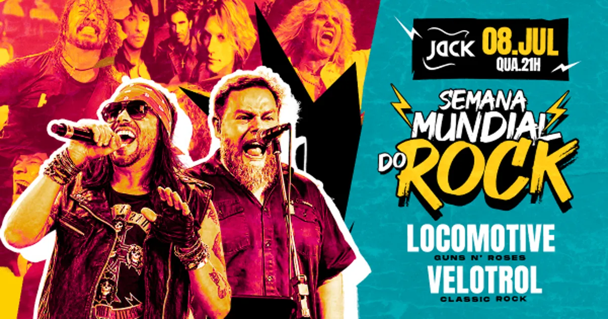 Quarta Jack | Semana Mundial do Rock! Locomotive (Guns N' Roses) + Velotrol (Classic Rock)