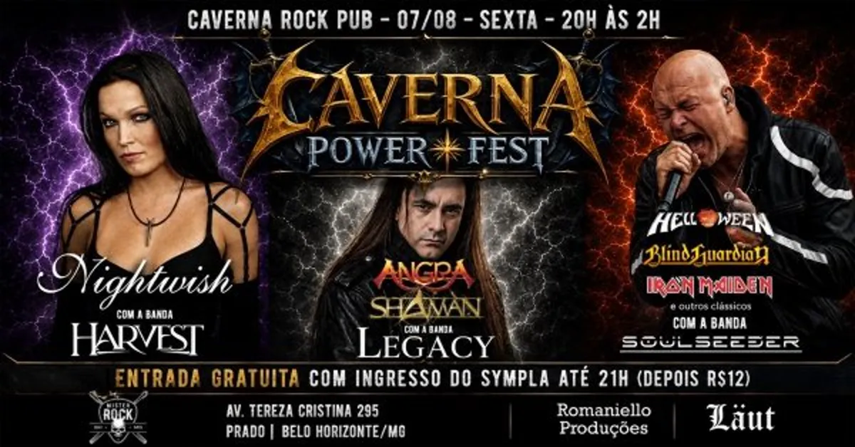 07 08 Caverna Power Fest Angra Shaman Nightwish Helloween Blind Guardian E Mais