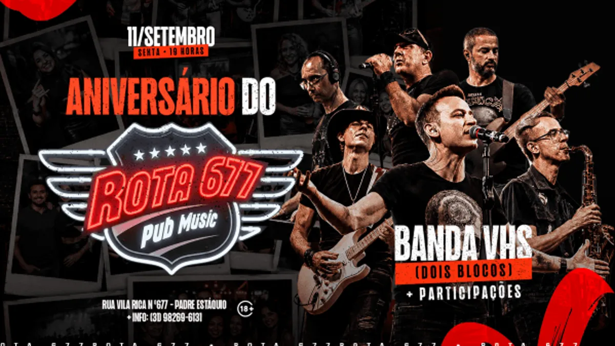 Aniversario Do Rota Banda Vsh 11 De Setembro 19h