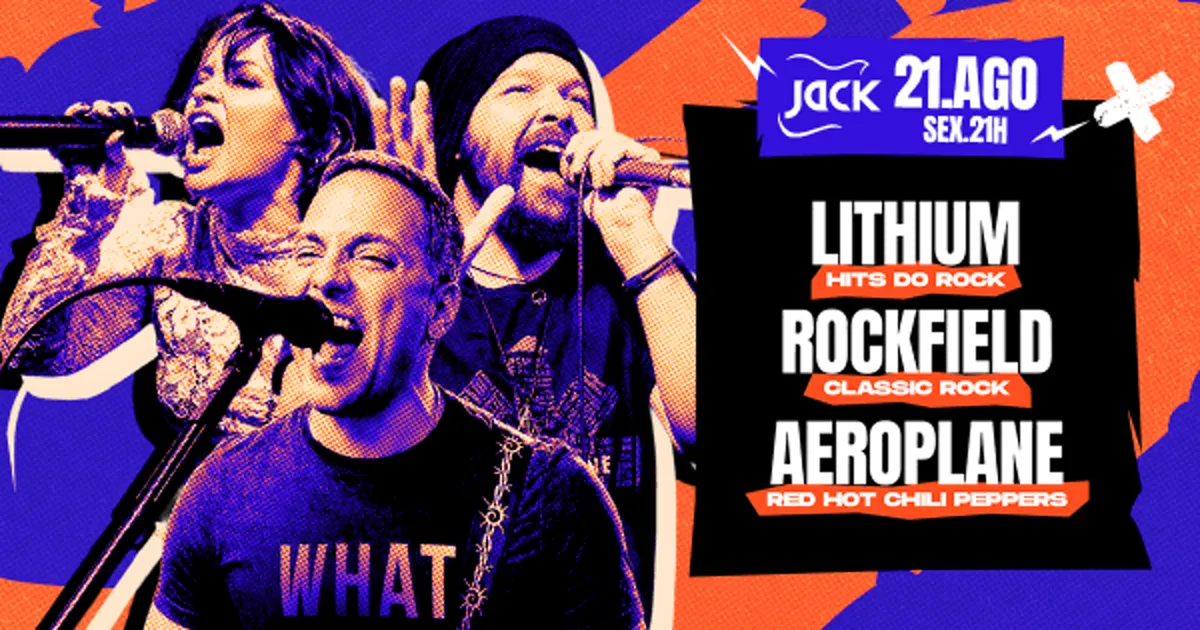 Sexta Jack! Lithium (Hits do Rock) + Rockfield (Hits do Rock) + Aeroplane (Red Hot Chili Peppers)