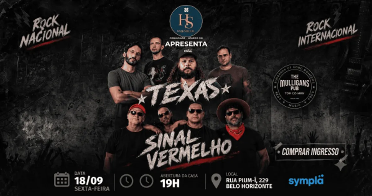 Hub Social Apresenta: Texas & Sinal Vermelho